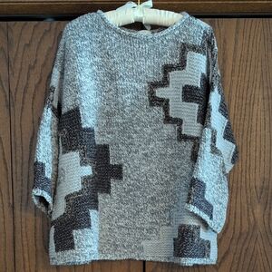 J. Jill Gray Patterned Sweater